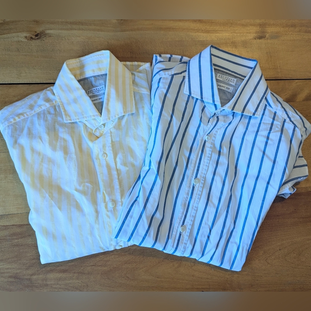 2x Brunello Cucinelli Shirts
